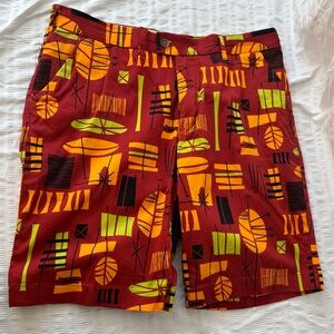 Loudmouth Colorful Geometric Patterned Golf Shorts